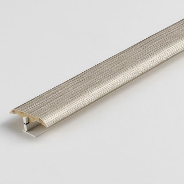 3v1 Prechodový profil laminátový, Dub Valere perlovo šedý bielený, 1731956, 1000x48x9 mm
