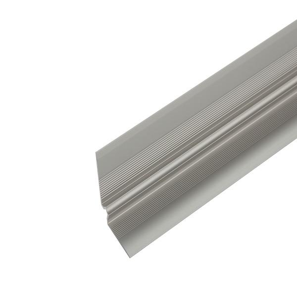 Profil AL schodový roh vnútorný 3 mm, elox Striebro 01, 2,7 m, skrutkovací k vinylom hr. 3 mm, W3LVT Cezar (26x26 mm)