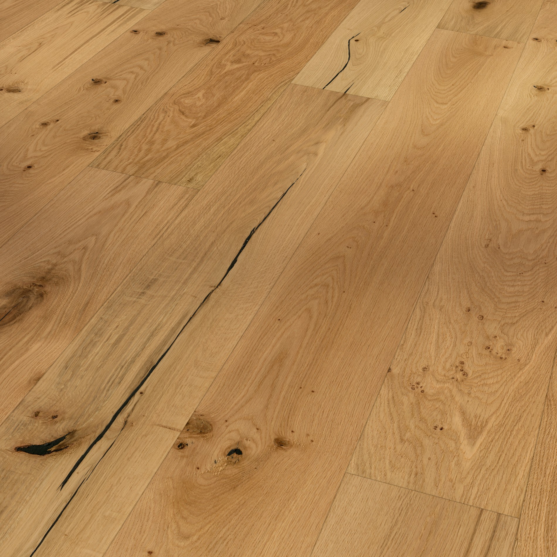 Engineered Wood Flooring Trendtime 8 Classic, Dub olej plus handcrafted široká lamela V-drážka, 1739944, 1882x190x14 mm