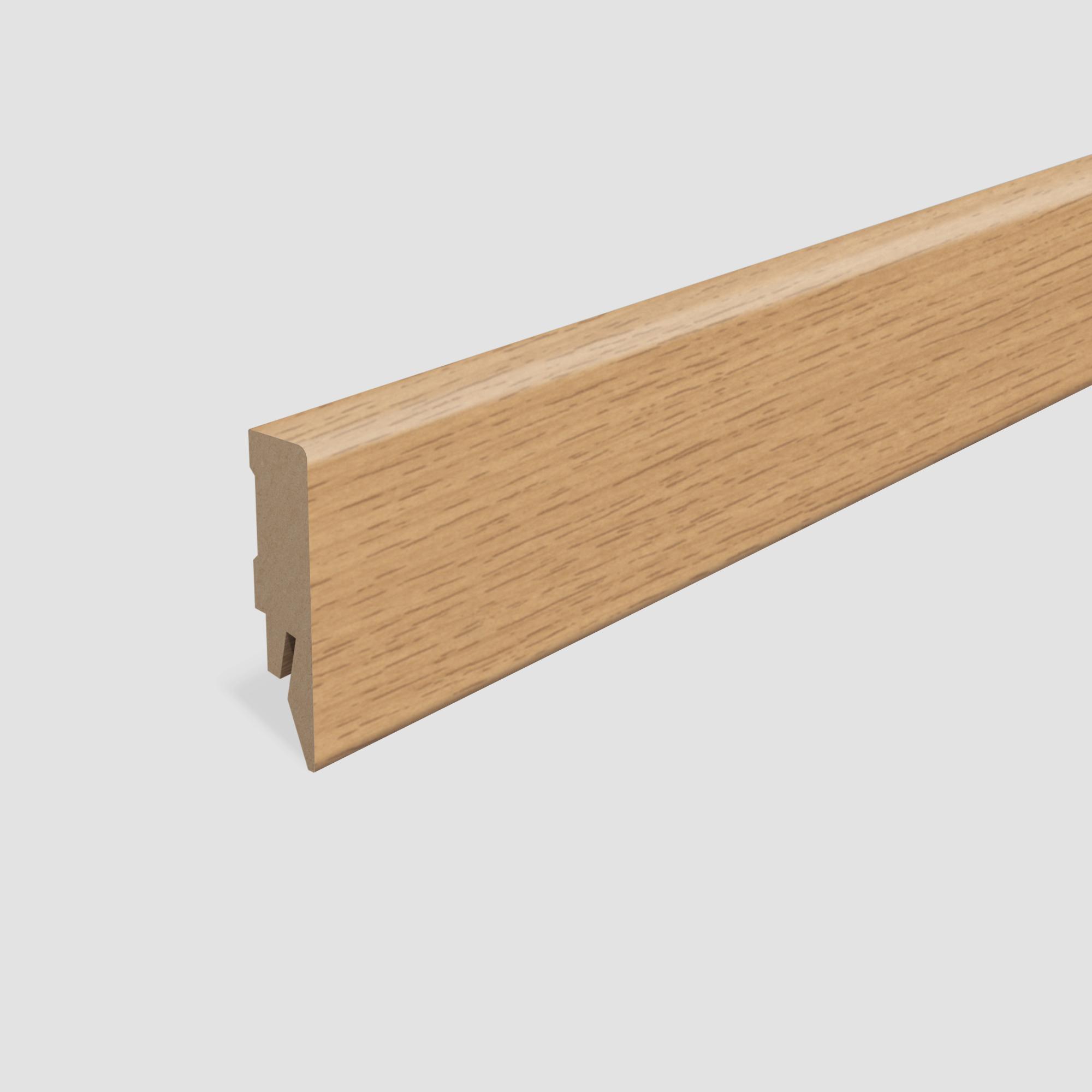 Lišta soklová Egger 58 hranatá L447 MDF fólia 58x14x2400 mm