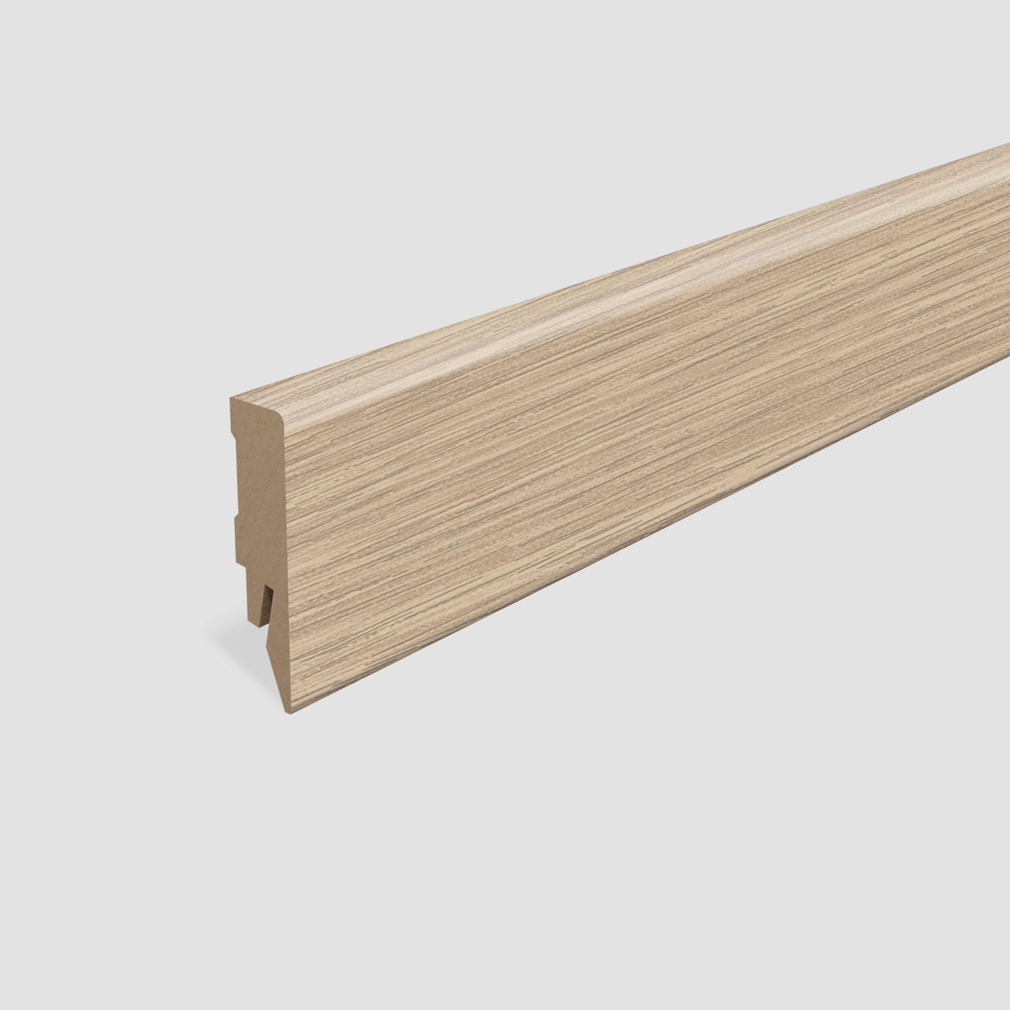 Lišta soklová Egger 58 hranatá L627 MDF fólia 58x14x2400 mm