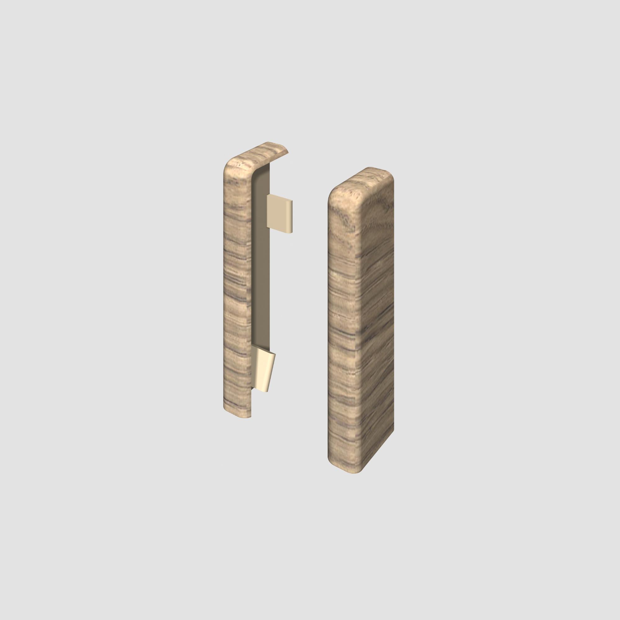 Prvky Egger 60 "cubical" Dub šedý - Ukončenie ľavé+pravé 1839956 (1+1 ks/bal)