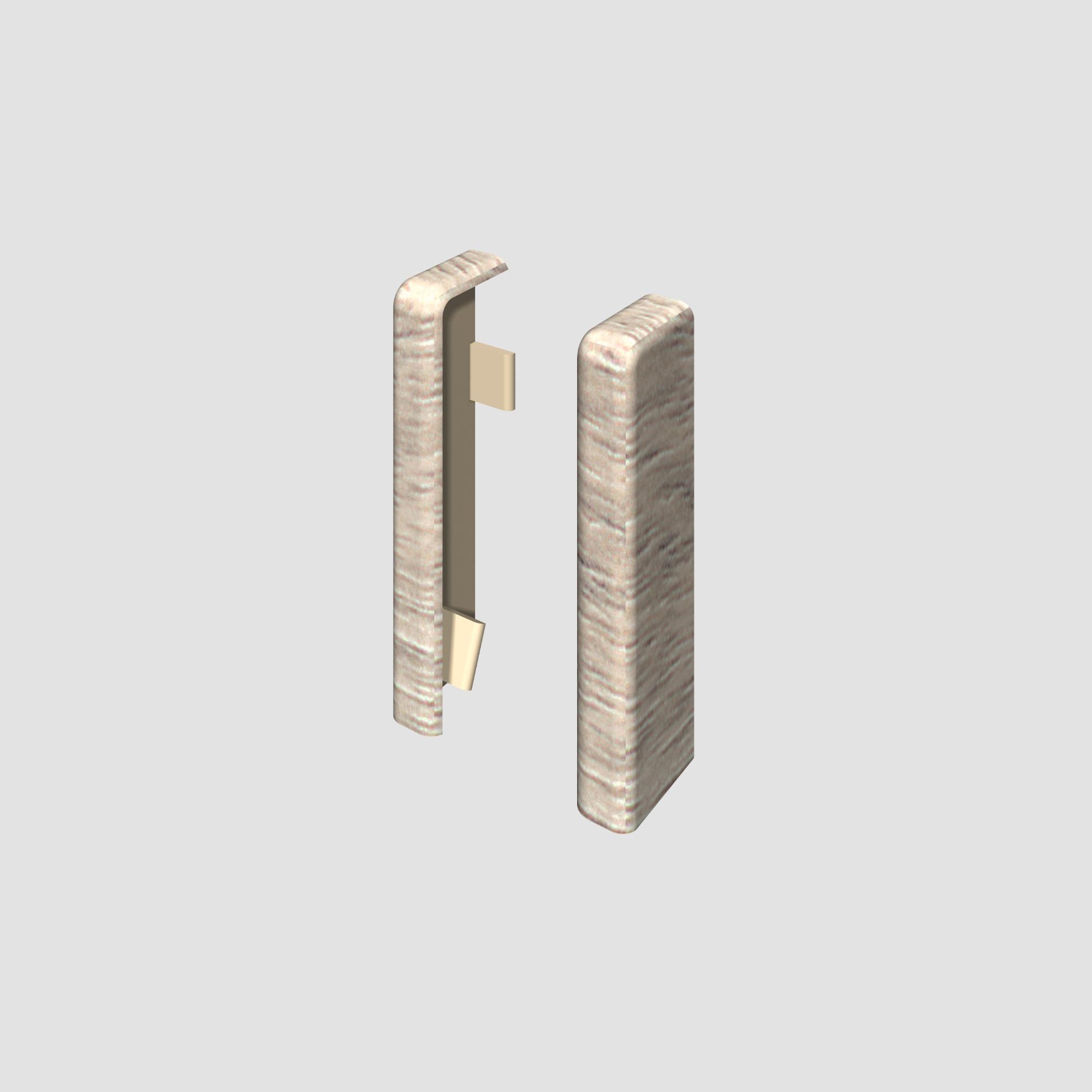 Prvky Egger 60 "cubical" Jaseň sivý - Ukončenie ľavé+pravé 1839896 (1+1 ks/bal)