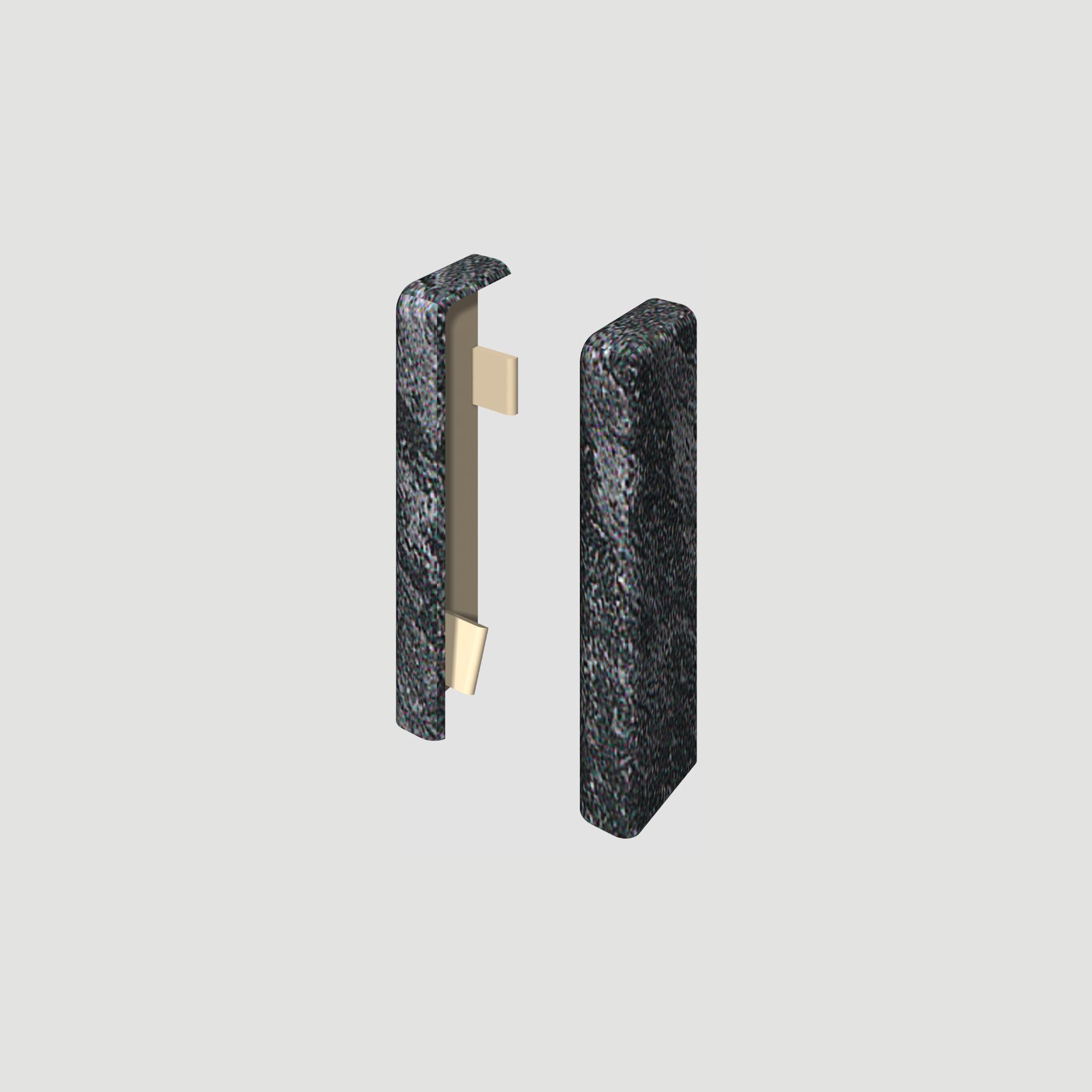 Prvky Egger 60 "cubical" Kameň čierny - Ukončenie ľavé+pravé 1839880 (1+1 ks/bal)