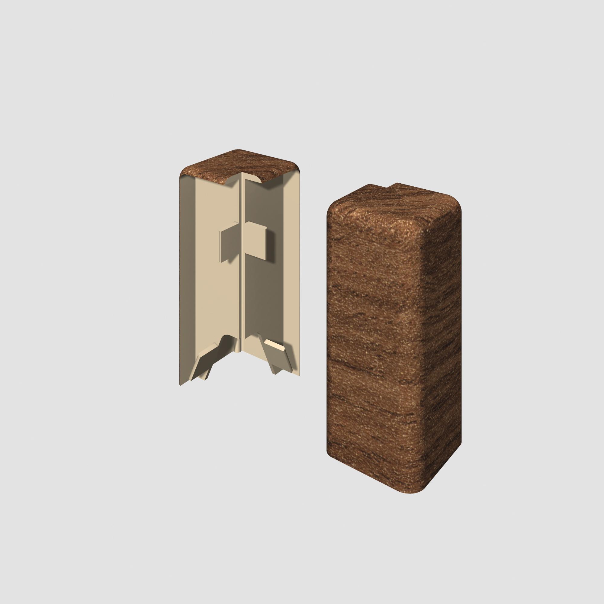 Prvky Egger 60 "cubical" Orech hnedý - Roh vonkajší 1839895 (2 ks/bal)