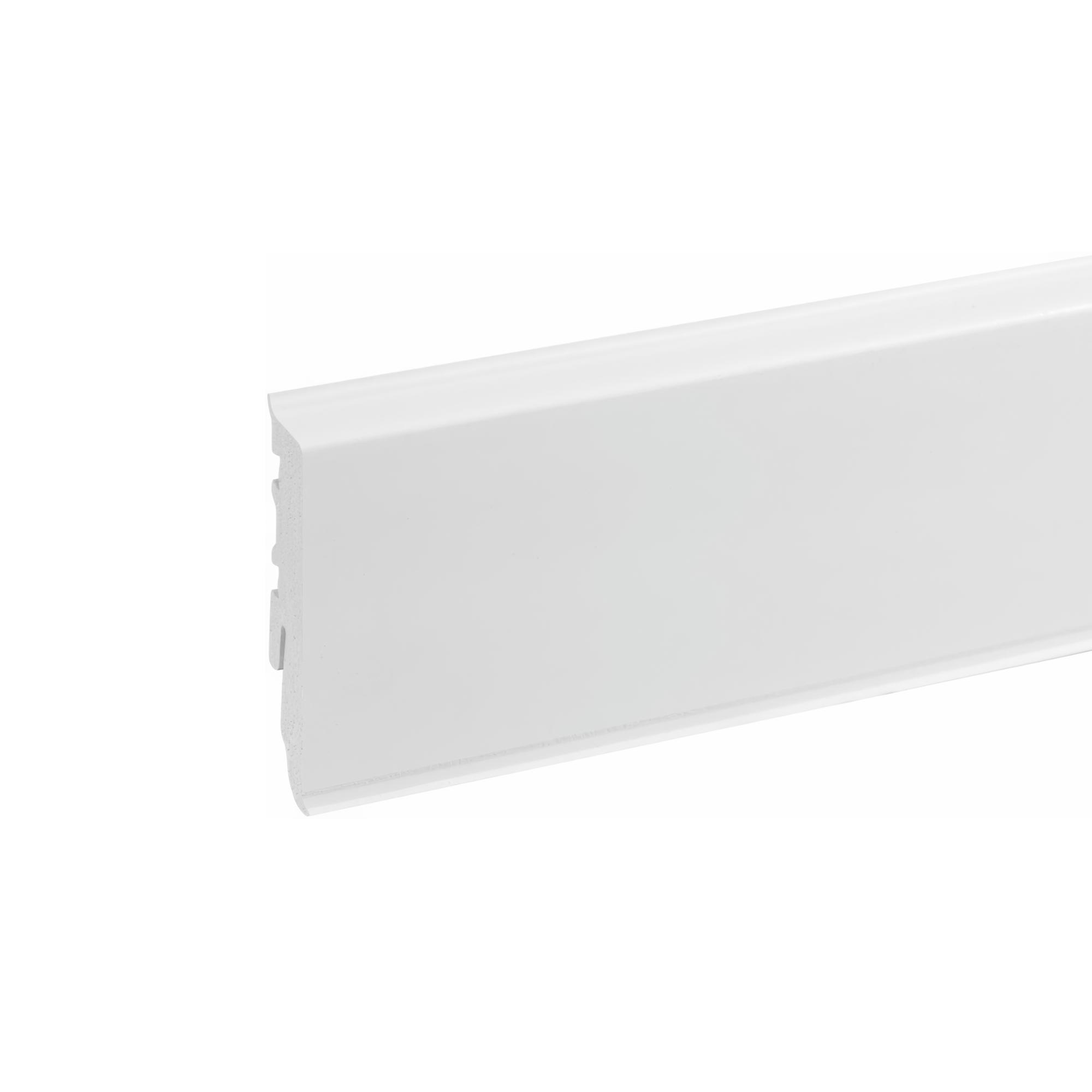 Lišta soklová PVC Cezar MASTERLINE 60 Biela (RAL 9003) 61,5x17,1x2200 mm