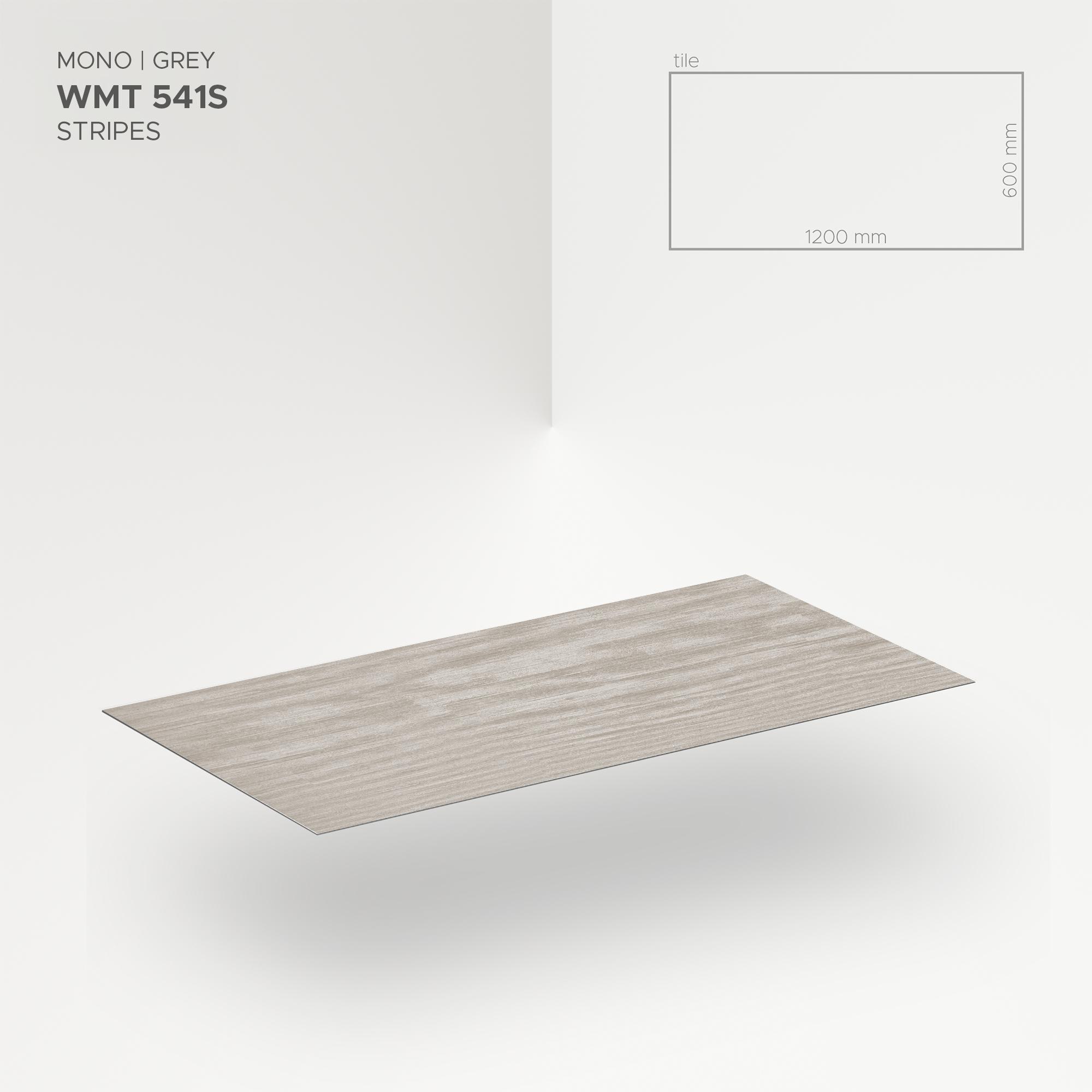 Obkladový panel Modee - Tile Pure structure Mono Grey WMT 541S 600x1200x4 mm Stripes