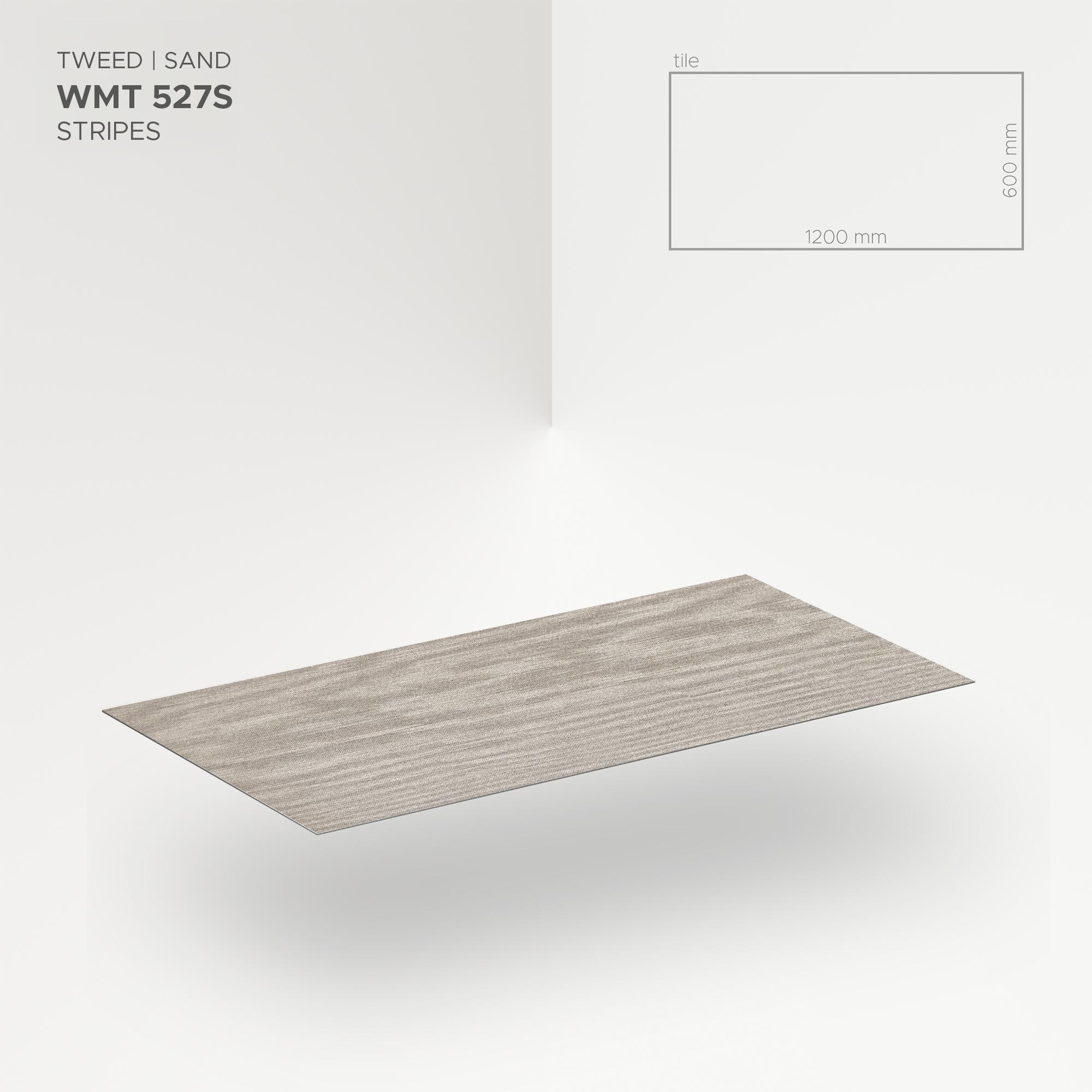 Obkladový panel Modee - Tile Pure structure Tweed Sand WMT 527S 600x1200x4 mm Stripes