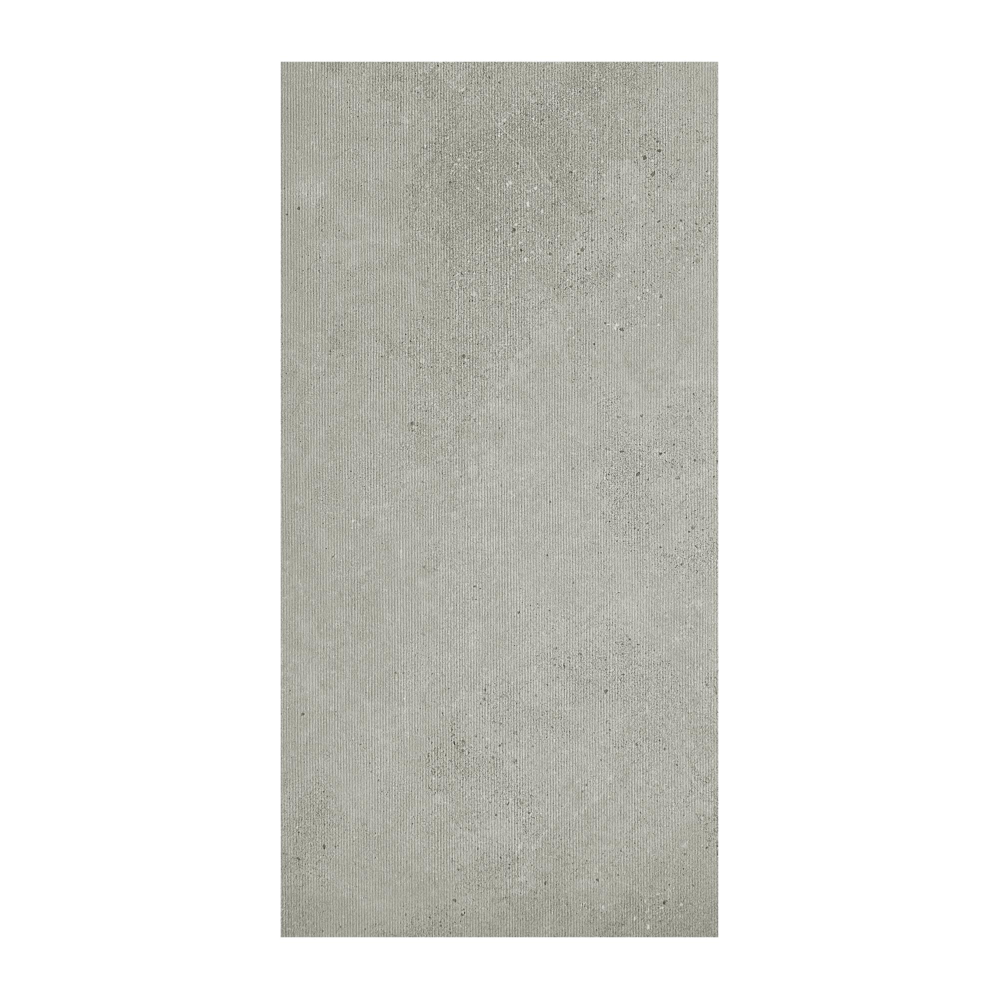 Obkladový panel Modee - Tile Raw concrete Massi Grey WMT 525S 600x1200x4 mm Stripes