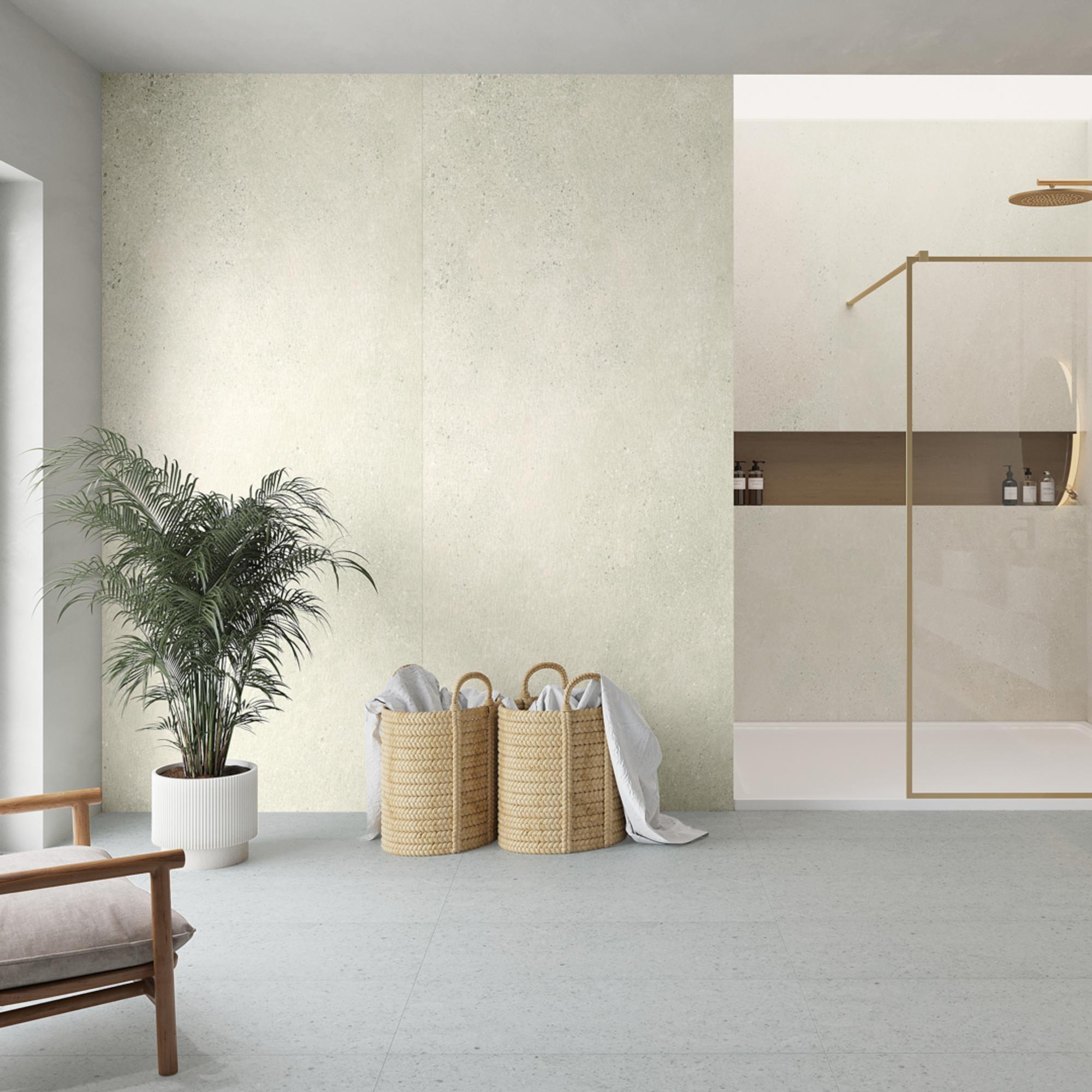 Obkladový panel Modee - Slab Raw concrete Massi Ivory WMS 540C 2800x1175x4 mm Concrete