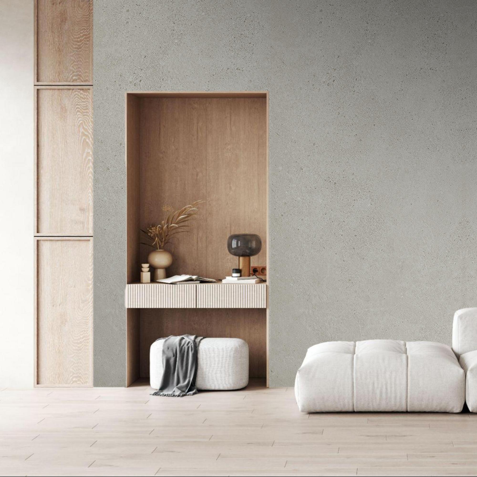 Obkladový panel Modee - Slab Raw concrete Massi White WMS 503C 2800x1175x4 mm Concrete