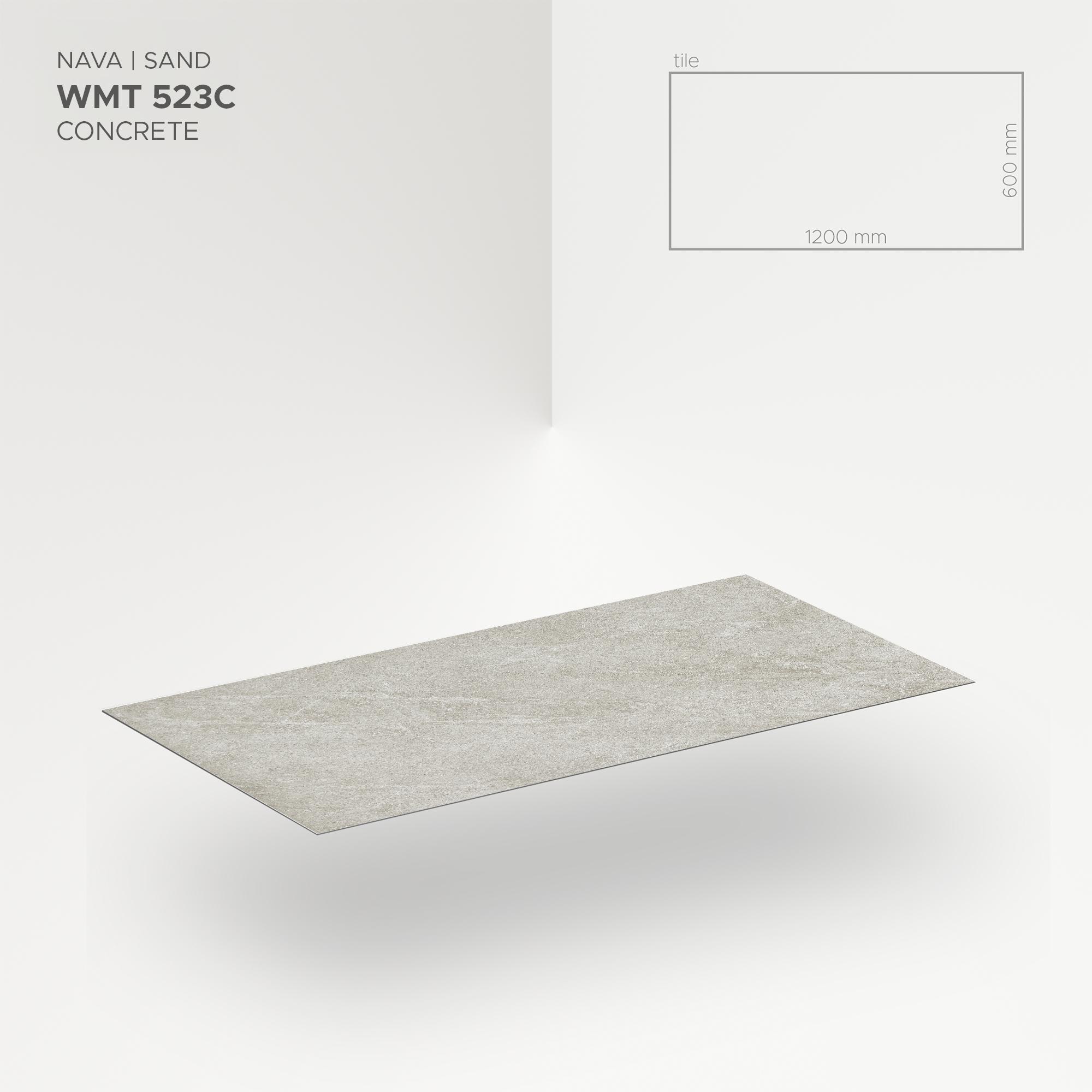 Obkladový panel Modee - Tile Raw concrete Nava Sand WMT 523C 600x1200x4 mm Concrete