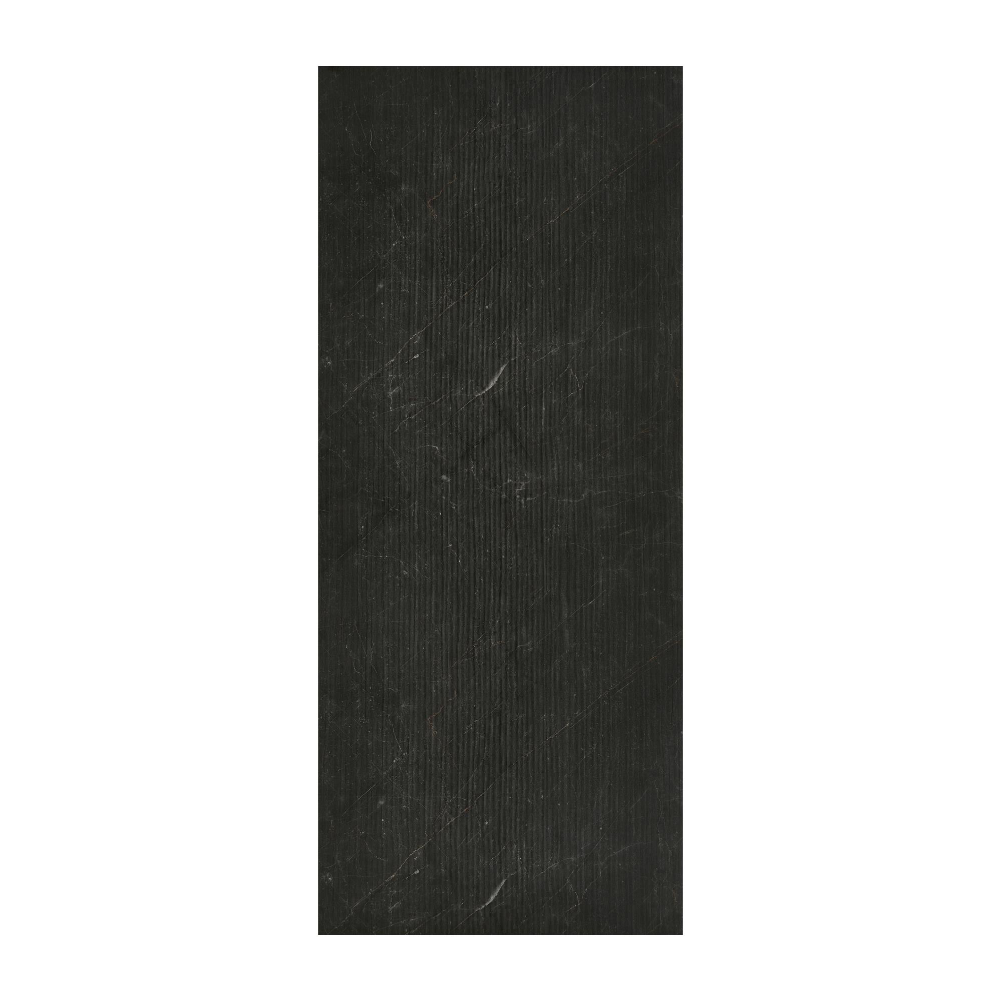 Obkladový panel Modee - Slab Stone essence Monreale Black WMS 518S 2800x1175x4 mm Stripes