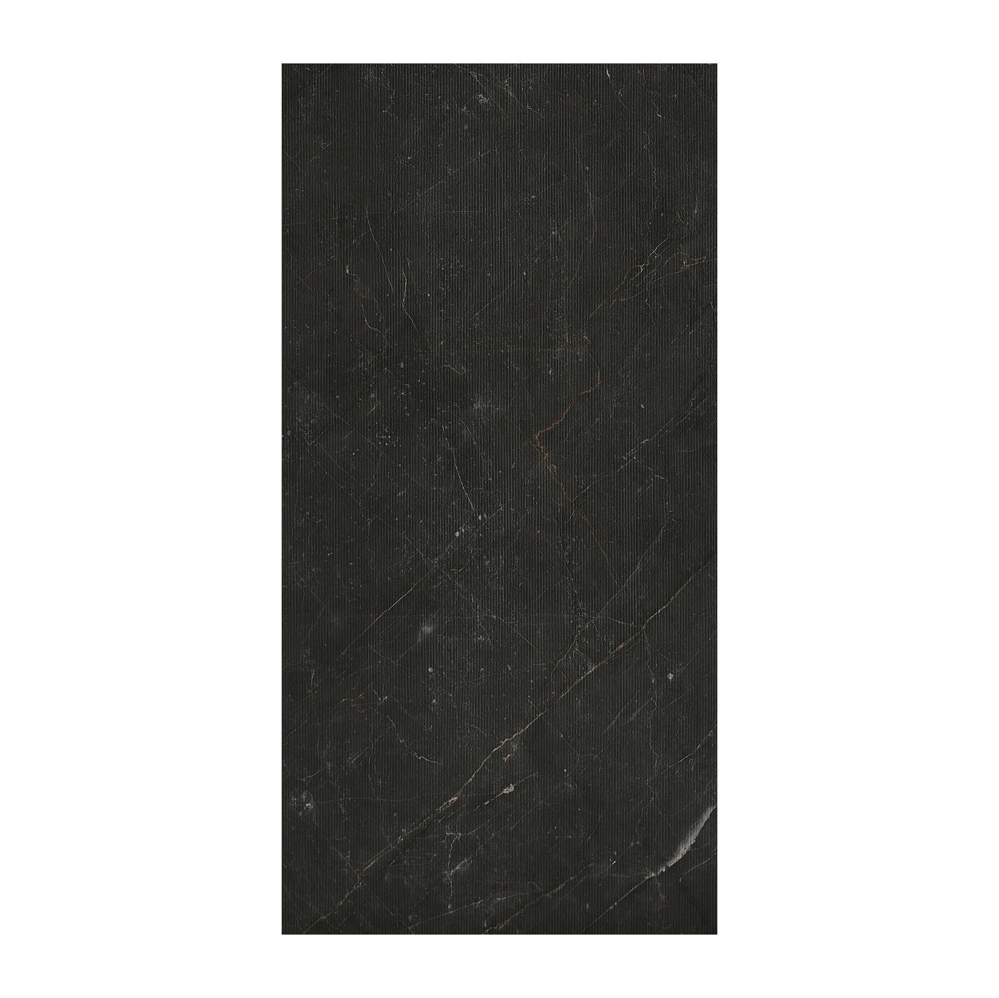 Obkladový panel Modee - Tile Stone essence Monreale Black WMT 518S 600x1200x4 mm Stripes