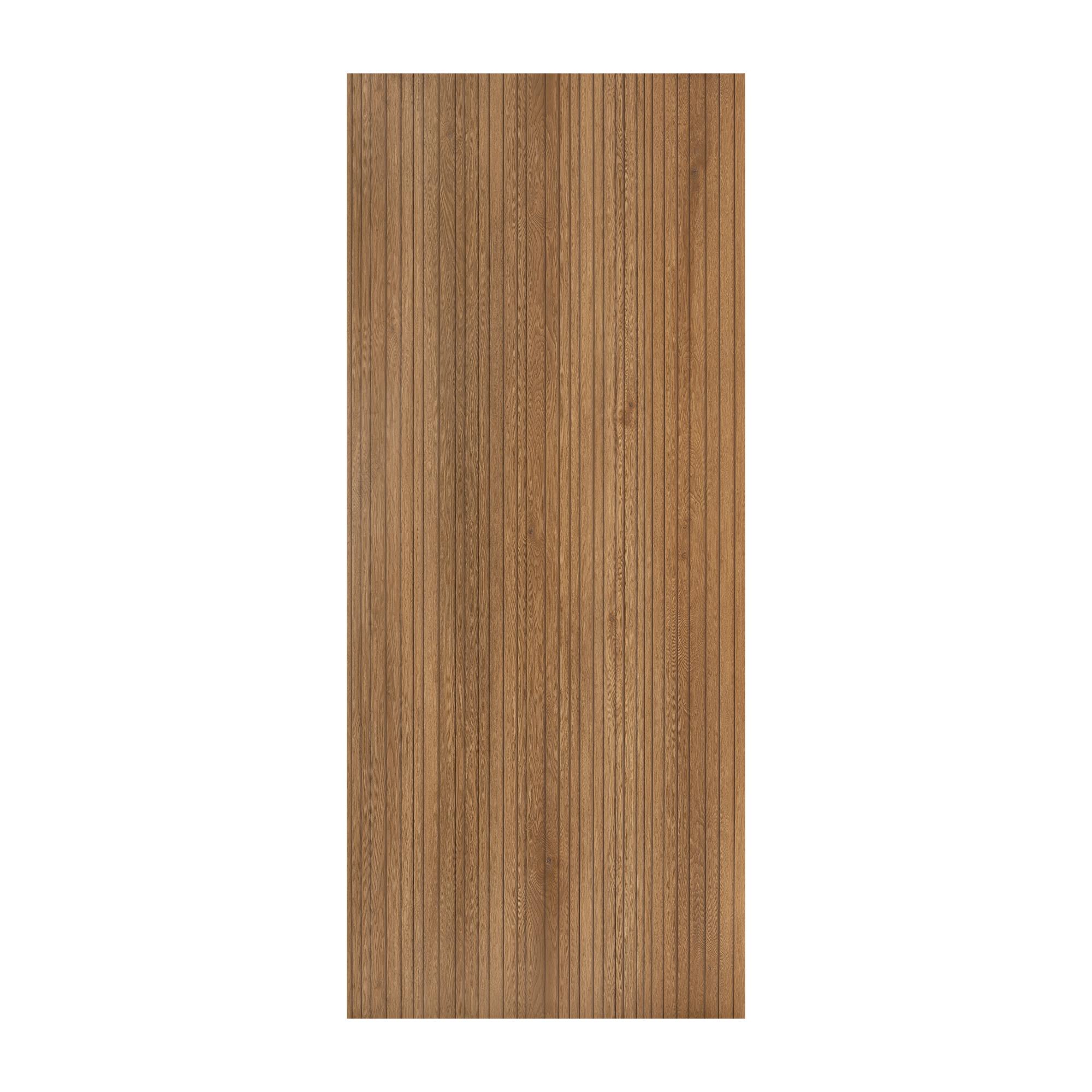 Obkladový panel Modee - Slab True wood Fluted Oak Asturia WMSLS 210 2800x1175x4 mm Wood