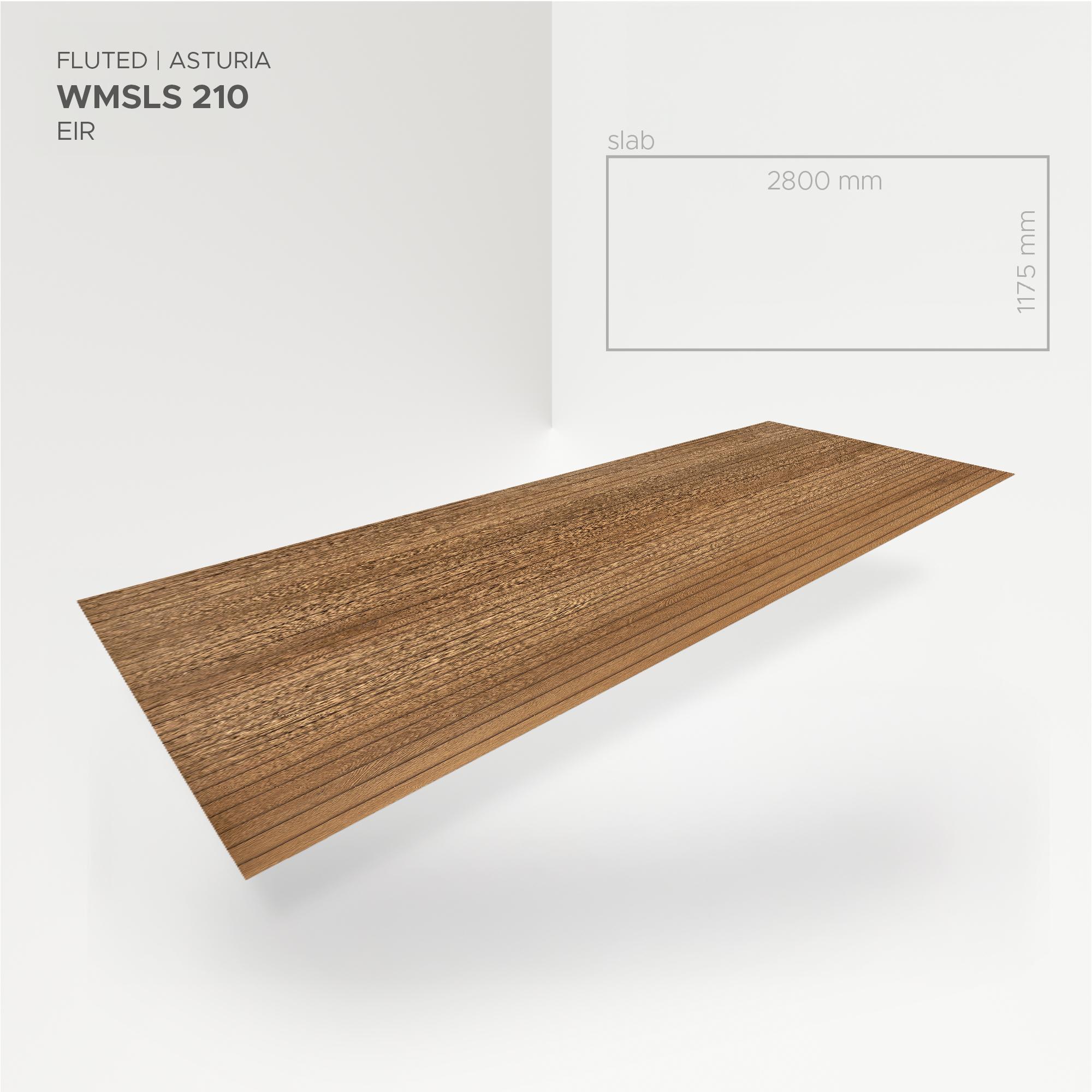 Obkladový panel Modee - Slab True wood Fluted Oak Asturia WMSLS 210 2800x1175x4 mm Wood