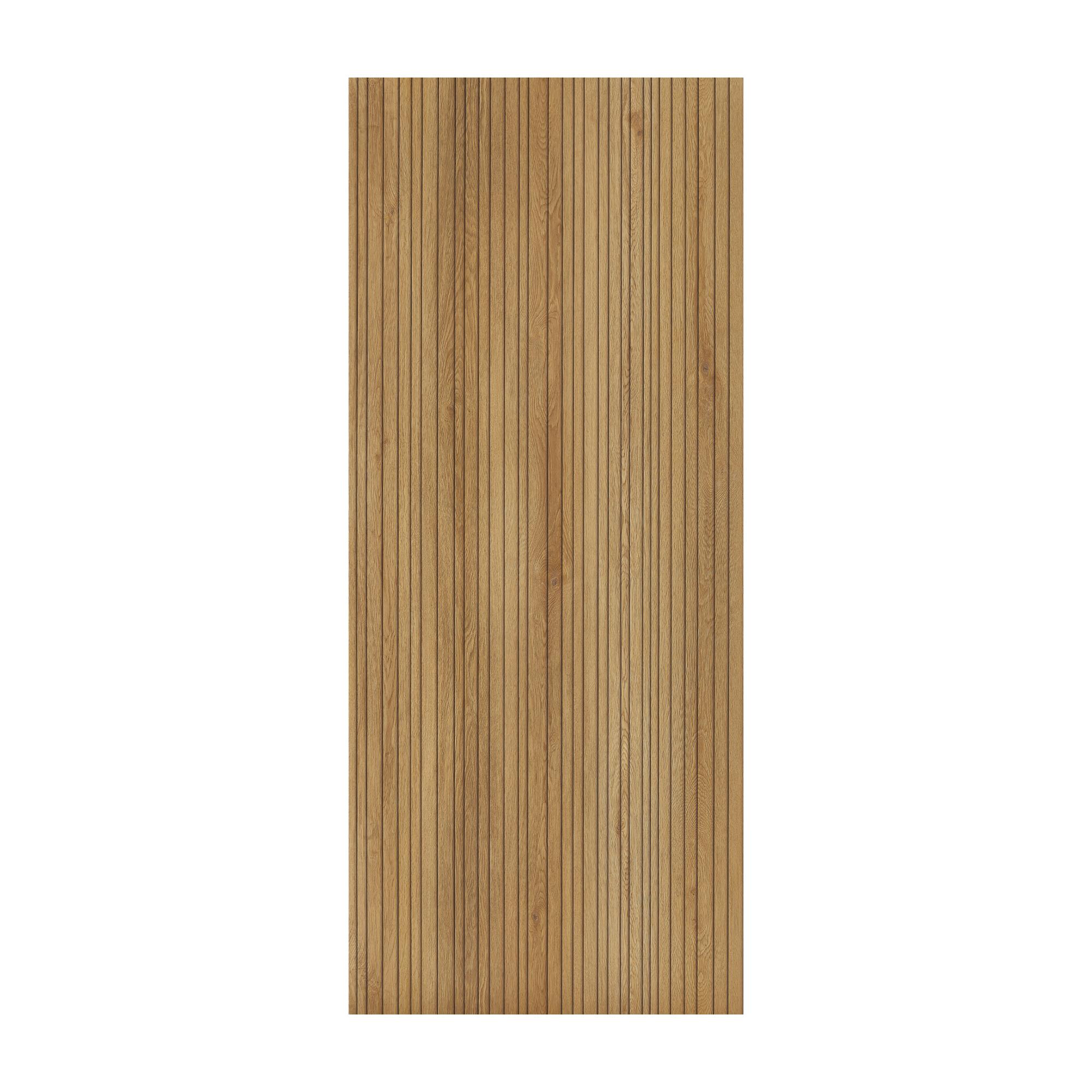Obkladový panel Modee - Slab True wood Fluted Burbon Oak WMSLS 208 2800x1175x4 mm Wood